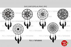 Dream Catcher svg, Dreamcatcher, Dreamcatcher svg, Boho svg, Mandala Dream svg,for Silhouette Cameo or Cricut Commercial &amp; Personal Use. Product Image 1