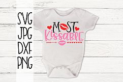 Most Kissable, Valentine's day, SVG, Cut file, SVG cut file Product Image 1