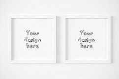 Kit x2 styled white frames mockup Product Image 1