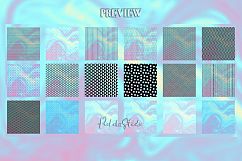 Abstract geometric pattern on holographic background vectors Product Image 6