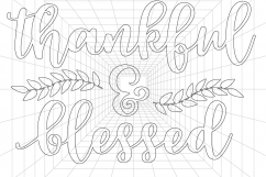 Thankful and blessed SVG - Thanksgiving Svg - Fall Svg Product Image 4