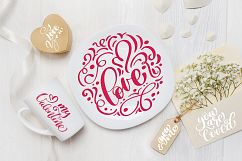 Valentine&#039;s Day lettering photo overlays Product Image 4