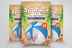 10 Summer Beach Fun Party Flyers Bundle Product Image 9