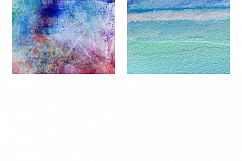 Artistic Aqua Watercolor - Scrapbook Papers Product Image 4