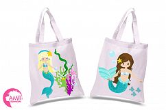 Mermaid Mini Bundle clipart, graphics, illustrations AMB-205 Product Image 3