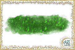 Lime Green Glitter Greenery Digital Clipart Brush Stroke - 24 of beautiful PNG files Product Image 22