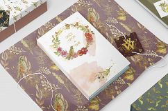 Watercolor autumn bouquets and wreaths Product Image 8