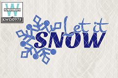 Winter SVG - Let It Snow Product Image 1