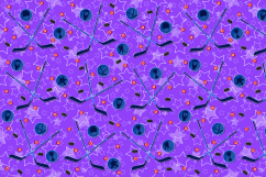 The seamless pattern on the hockey theme. Product Image 4
