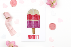 Watercolor Ice Cream Clip Art Product Image 4