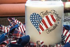 Faith Family Freedom American Patriotic USA Cut File LL043F Product Image 3