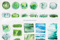 Tropical. Watercolor illustrations. Product Image 11