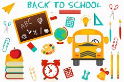 Back to school clipart, Back to school graphics Product Image 2