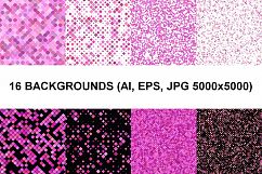 128 Seamless Square Backgrounds (AI, EPS, JPG 5000x5000) Product Image 4