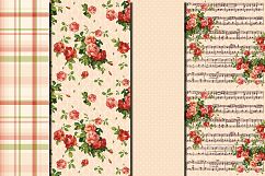 Shabby chic pink roses seamless digital paper pack Product Image 4