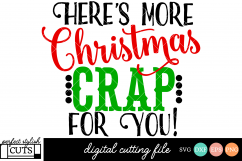 Christmas Toilet Paper SVG - Here&#039;s More Christmas Crap SVG Product Image 1