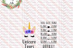 Unicorn Tears SVG Unicorn Water Bottle SVG, DXF, Eps, Png  Product Image 1
