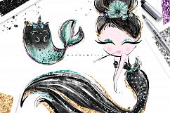 Audrey Style Mermaids Clipart Product Image 3
