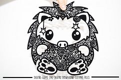 Hedgehog paper cut SVG / DXF / EPS files Product Image 2