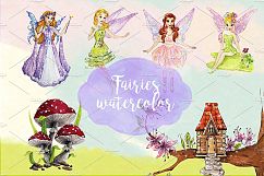 Watercolor Fairies Clipart Images by Whimseez Product Image 3