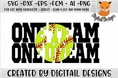 Softball SVG - Silhouette - Cricut - Scan n Cut Product Image 1