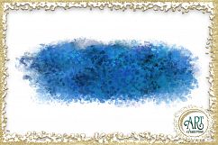 Blue Glitter Digital Clipart Brush Stroke - 24 of beautiful PNG files Product Image 18