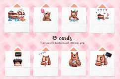 Sweet-Tooth - Watercolor Clip Art Set Product Image 5