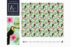 Tropical summer Seamless Travel pattern tiles. Product Image 8