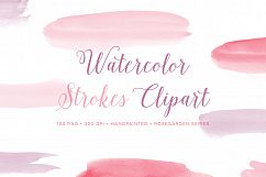 watercolour brush strokes graphics - 100 PNG  Product Image 2