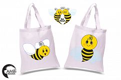 Bumble bee cliparts, graphics, illustrations AMB-921 Product Image 5