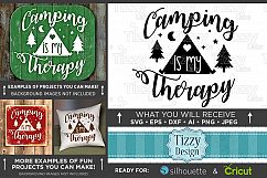 Camping Is My Therapy SVG File - Glamper Svg - 772 Product Image 1