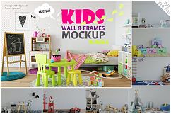 Kids Wall &amp; Frames Mockup - BUNDLE Product Image 1