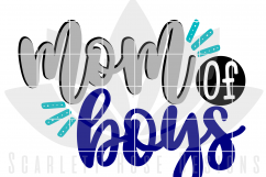 Mom of Boys SVG Product Image 2