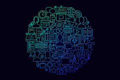 Blog Line Art Icons Product Image 6