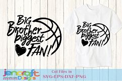 Basketball SVG - Biggest Fan SVG Big Little Sister Brother Product Image 9