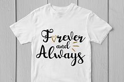 Forever And Always - Weddings SVG EPS DXF PNG Cutting Files Product Image 3