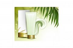 Face Cream Creative Promotional Banner Vector Product Image 1