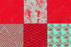 Watercolor Scarlet Digital Paper Product Image 3