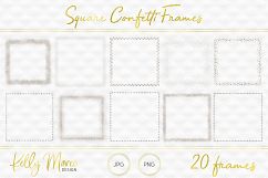 Silver Square Confetti Frames Product Image 2