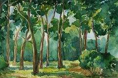 12 Artistic Watercolor Landscapes  Vector Copy Product Image 3