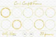 Gold Circle Confetti Frames Product Image 2
