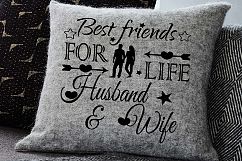 Best friends for life husband and wife  , svg DXF pdf jpg PNG - Cutting Files - Wall art - Clip Art  Product Image 2
