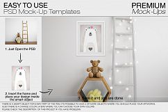 Kids Room &amp; Frame Mockup Product Image 16