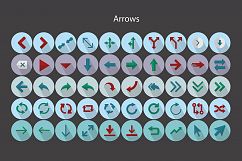 Flat Icons Arrows Set Product Image 2