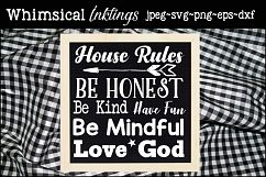 House Rules SVG Product Image 1