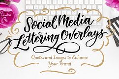 Social Media Lettering Overlays Product Image 1