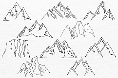 Mountains HandDrawn Vector Product Image 5