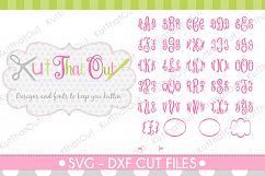 Empress Monogram Font SVG &amp; DXF Cut File Product Image 3