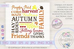 Fall Autumn Subway Art SVG Cut File LL069F Product Image 1