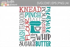 Baking Subway Art cut File - SVG DXF EPS AI JPG PNG Product Image 1
